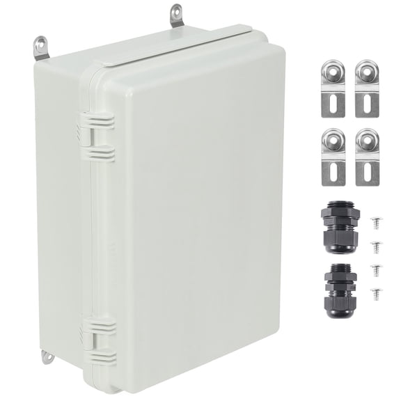 11.817.877.08 Inch IP67 Waterproof ABS Plastic Hinged Junction Box with Stainless Steel Latch