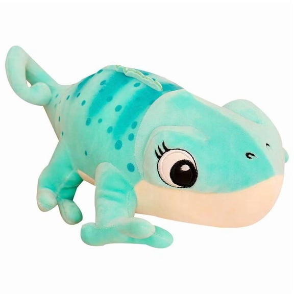 11.81-Inch Lizard Plush Pillow Cute Chameleon Plush Doll Kawaii Plush Toy Lizard Plush Throw PillowBlue