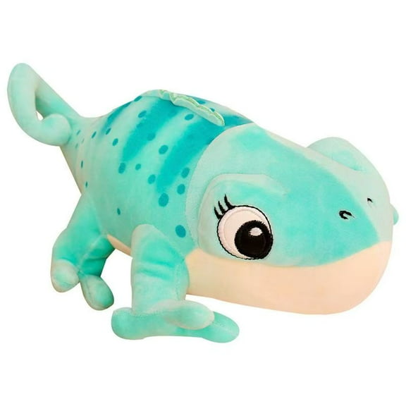 11.81-Inch Lizard Plush Pillow Cute Chameleon Plush Doll Kawaii Plush Toy Lizard Plush Throw PillowBlue