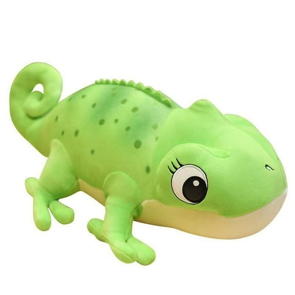 11.81-Inch Lizard Plush Pillow Cute Chameleon Plush Doll Kawaii Plush Toy Lizard Plush Throw PillowGreen