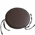 thumbnail image 1 of 11.81 Inch Round Cushions with Ties Round Chair Cushions for Bar Stool, Breathable Round Chair Pads Seat Cushions with Anti-Slip Mat - One Pad Only, Brown, 1 of 2