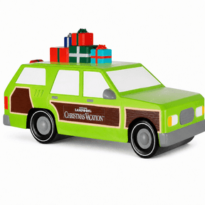 11.81 in Christmas Station Wagon Blow Mold, Retro Green Holiday Car with Roof Gifts for Outdoor Yard, Porch and Nostalgic Christmas Decor