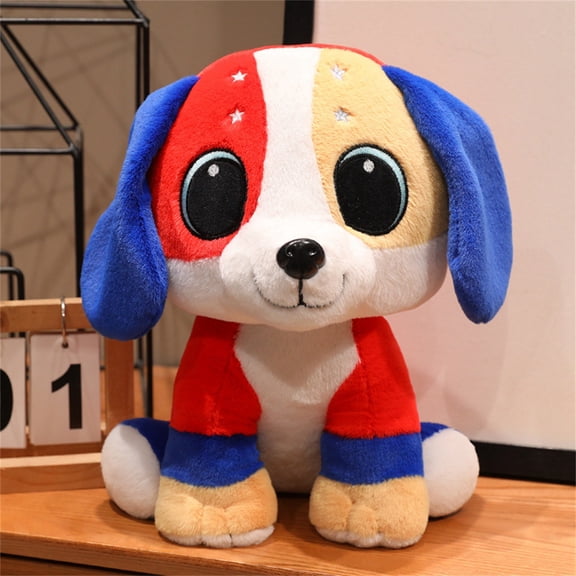 11.81 in Starry Dog Plush Toy Soft Colorful Stuffed Animal Puppy Doll with Large Sparkling Eyes for Room Decor 2026 New Arrival