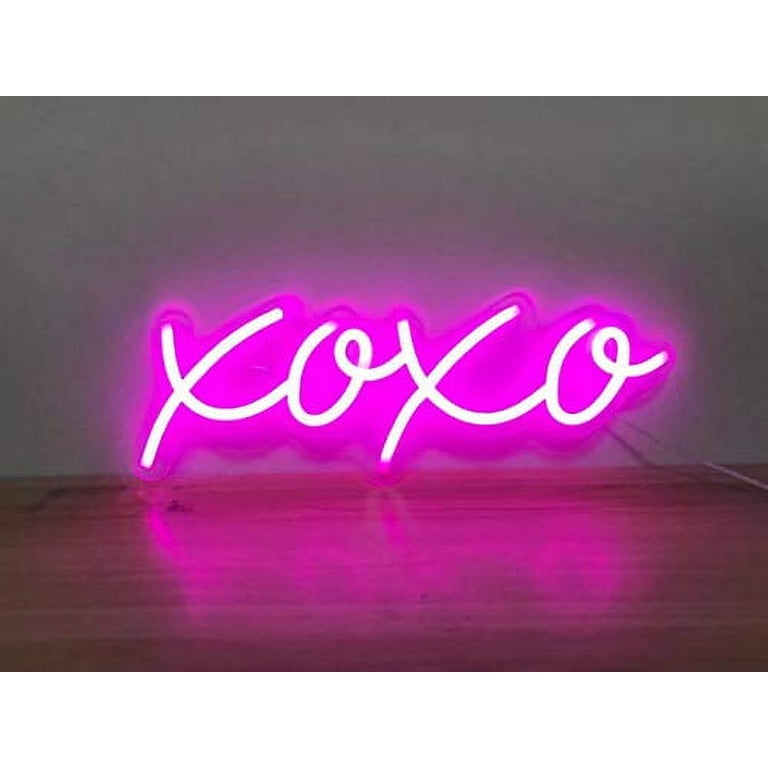 11.81x5.12 XOXO Neon Light Sign LED Night Lights USB Operated Decorative  Marquee Sign Bar Pub Store Club Garage Home Party Decor 