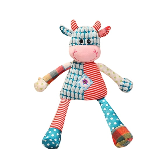 11.81Inch Cute Cow Sleeping Companion Stuffed Animal Plush Doll, Perfecr Birthday Christmas Holiday Valentines Gifts, Easter Basket Stuffers