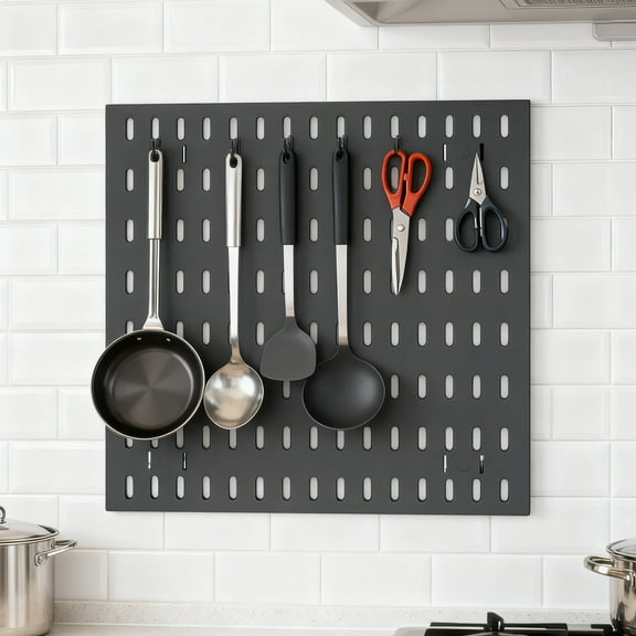 11.81x11.81in Pegboard Shelf,Wall Organizer Peg Board - Elevate And Declutter Your Home Gaming And Office Create A Perfectly Structured Space