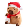 thumbnail image 1 of 11.8Inch Capybara with Santa hat Stuffed Christmas Animals Plush Pendant for Christmas Gifts Exchange Birthday Party, 1 of 3