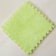 thumbnail image 1 of 11.8Inch Interlocking Foam Mats, Fluffy Carpet, Tiles Plush Area Rug, Interlocking Floor Tiles Soft Floor Mats, Puzzle Play Mat, Play Mat, Interlocking Mats, Green, 1 of 3