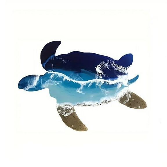 11.8in/15.7in Crafts Beach Art Black Metal Sea Turtle Wall Decor Sea Turtle Decor Ocean Art Kids Room Wall Art Decor Gift For Beach Lovers