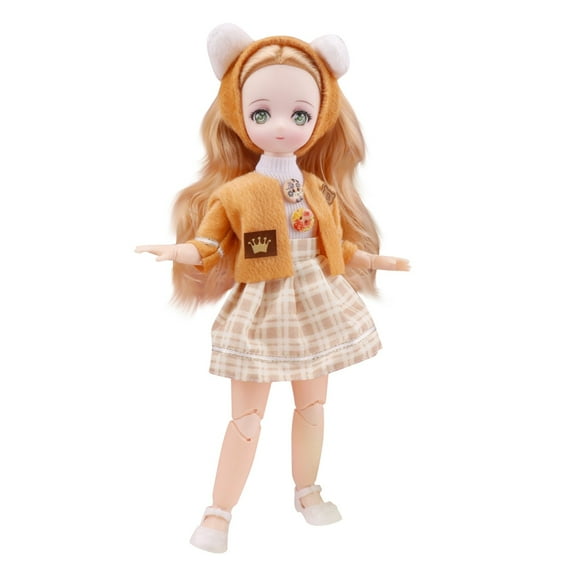 11.8in High-Fidelity 2D Aesthetic Figurine, Anime Character Model with Classical Narrative Stylization, Soft-Touch Interaction Model for Modern Interior Spaces