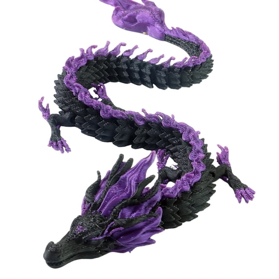 11.8inch 3D Printed Dragon, Dragon King Theme Small 3D Dragon Figure,Decompressed 3D Printed Model Toys