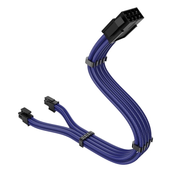 11.8inch CPU 8pin Male to 4+4pin Detachable Male Power Adapter Cable for Motherboards Only