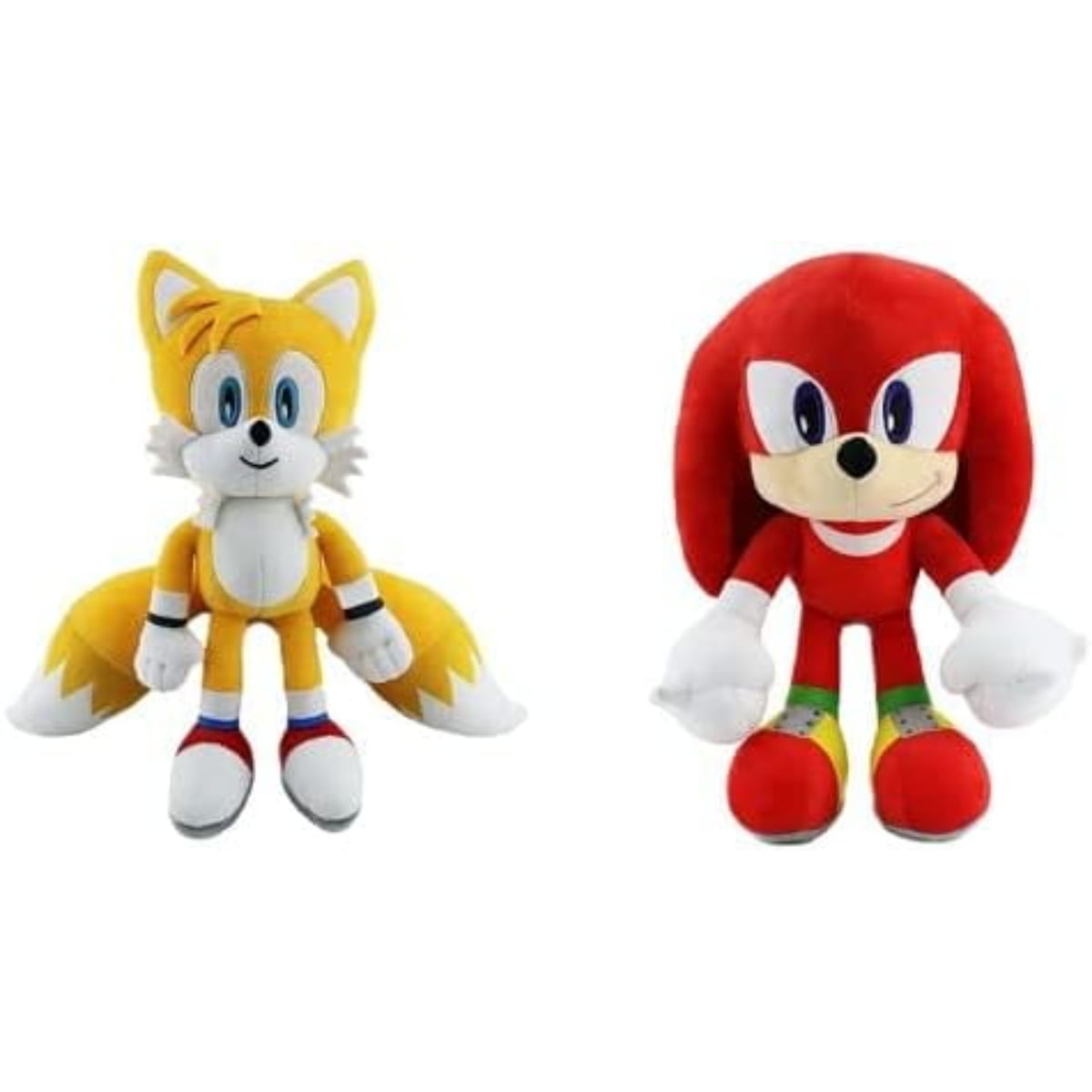 11.8inch The Hedgehog Sonic Kids Bedding Plush Cuddle and Decorative Pillow Buddy Knuckles Shadow Tails Plush Doll Toys Gifts for Boys and Girls (2 pcs)B1-2pcsPlush with Blanket, So Soft Made with D