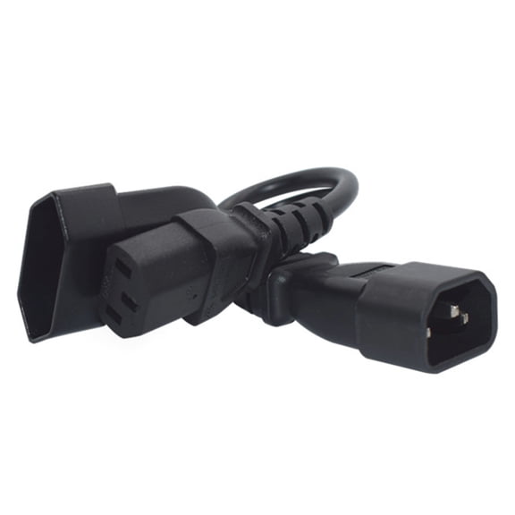 11.8inch IEC320 C14 to IEC320 C13+ EU4.0mm Power Cord 1 to 2 Y-splitter Adapters Cable Extension Wire Conversion Line