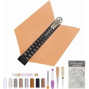 11.8inch Signature Punching Tools Book Binding Tools with Scales Punching Holes Tool Bookbinding Kit with Thread for DIY Crafts Notebooks Journals Planners Books Mixed Color