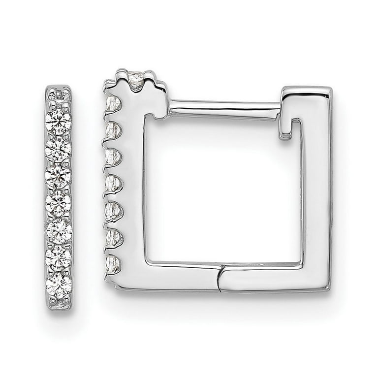 BRILLIANT STERLING SILVER EARRINGS M SILVER BRILLIANT STERLING SILVER EARRINGS M SILVER