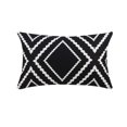 thumbnail image 1 of 11.8x 19.7 Inch Outdoor Waterproof Pillowcase Geometric Print Sofa Cushion Pillowcase A Piece Set Household Supplies Black, 1 of 5