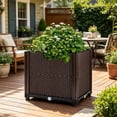 thumbnail image 1 of 11.8x11.8x13.8in Garden Bed  Plant Growth Box Self-watering System Patio Balcony Flowers Vegetables Tomato Herbs, 1 of 9