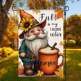 thumbnail image 1 of 11.8x17.7 Inch Welcome Autumn Garden Flag with Pumpkin and Maple Leaf Design, Double-Sided Thanksgiving Yard Flag for Outdoor Decoration, Linen Seasonal Banner for Courtyard Display, 1 of 7