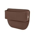 thumbnail image 1 of 11.8x2x7.9in 2025 Upgraded Car Seat Storage Box - Leather Universal Organizer with Anti-Slip Elastic Sponge, Car Seat Gap Filler for SUV/Truck(Brown), 1 of 6