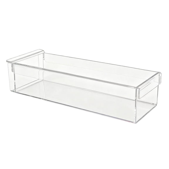 11.8x5.3x3 Inch Acrylic Dessert Box with Lid for Cakes Offering Freshness - Clear Views Display Tray, Storage Caddy - For Expos Businesses & Tradeshows