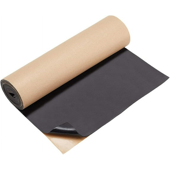Sponge Neoprene with Adhesive Foam Rubber Sheet 2 mm Thick Black EVA Foam Roll Foam Rubber Sheet 11.8x78.7Inch