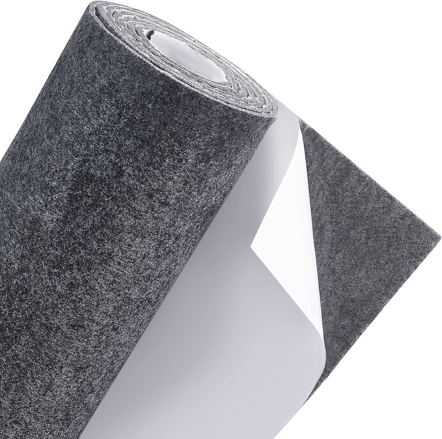 11.8x78.7inch Gray Self Adhesive Felt Fabric Drawer Liner for DIY Crafts Sewing Accessories and Jewelry Drawer Box Fabric Peel Stick 3mm Thick Gray