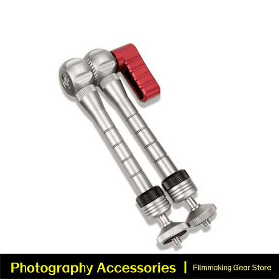 11" Adjustable Articulating Magic Arm Camera Arm with Both 1/4" Thread Screw for LCD Monitor/LED Lights LCD Monitor DSLR Camera Rig