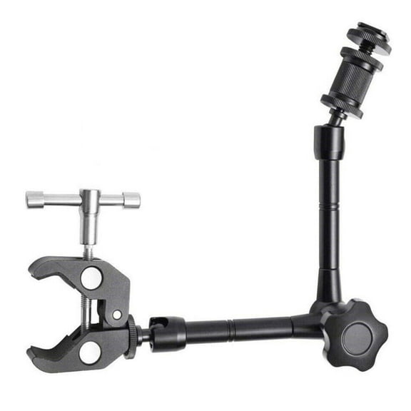 11" Articulating Magic Arm w/ Super Clamp Crab for DSLR Camera LCD Monitor Light