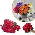 thumbnail image 1 of 11" Artificial Geraniums Silk Flowers Plants Home Outdoor Decor Garden(Valentine's Day Decorations), 1 of 8