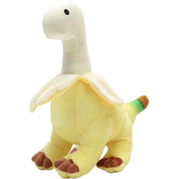 11'' Banana Dinosaur Plush Toy, Yellow Dinosur Stuffed Animal, Soft and Creative Design, Perfect Present for Kids and Friends, Ideal Present for Birthdays, Christmas, Children's Day