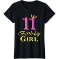 thumbnail image 1 of 11 Birthday Girl Princess Shirt 11 Years Old 11th Birthday T-Shirt, 1 of 3