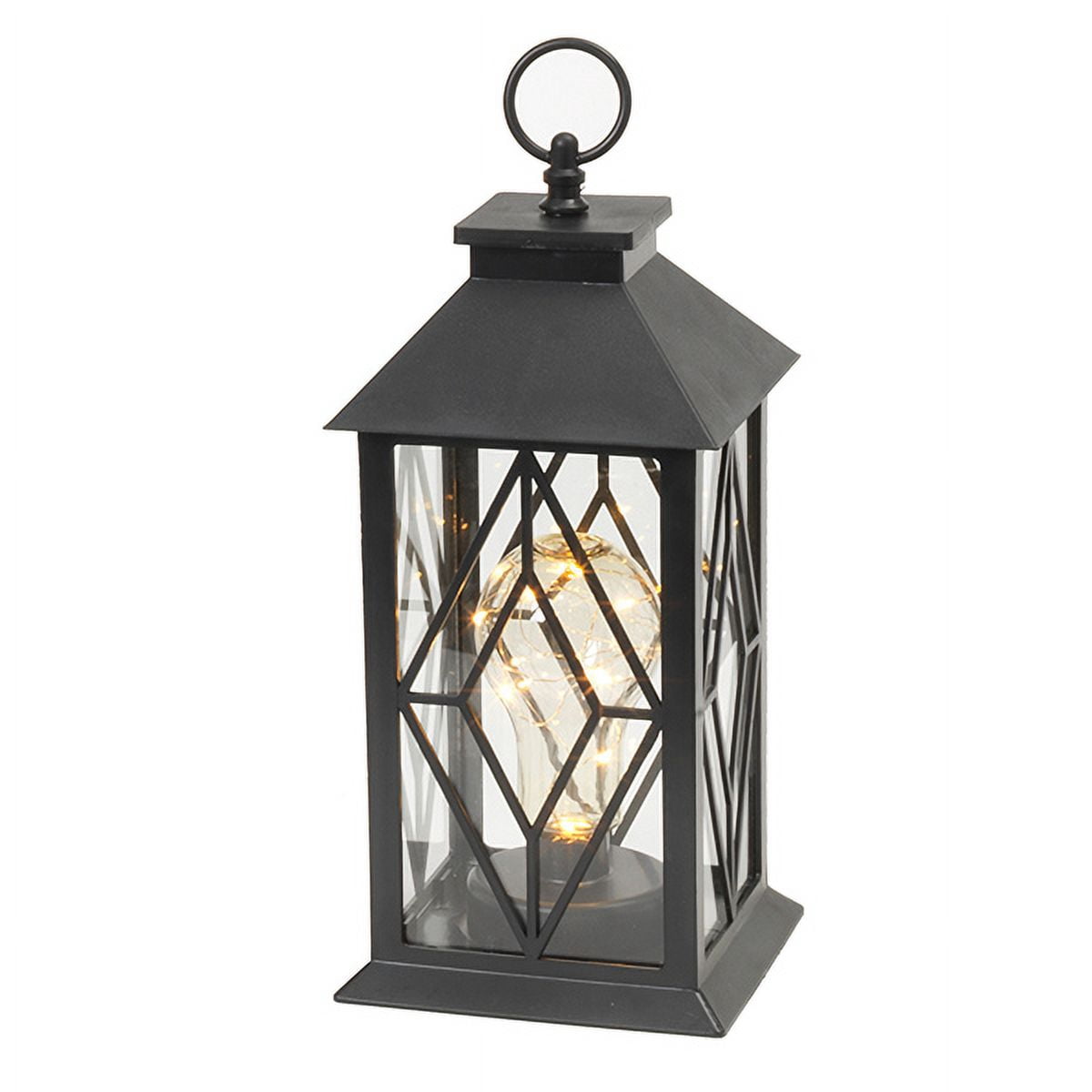 Black Plastic Lantern InH - Walmart.com