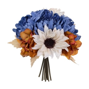 11" Blue Mum & Sunflower Mix Real Touch Bundle by Ashland