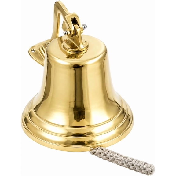 11" Brass Ship Bell Polished Nautical - Jumbo Bells