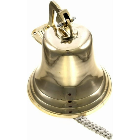 11" Brass Ship Bell Polished Premium Nautical Boat's Bell Maritime - Jumbo Bells