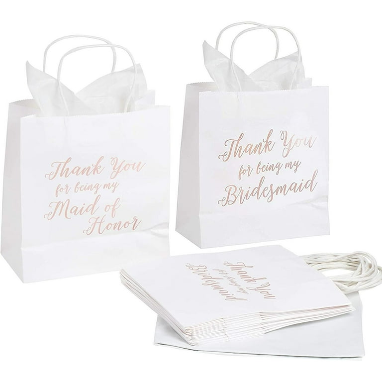 Black and Gold Gift Shopping THANK YOU Bags, 9 x 11