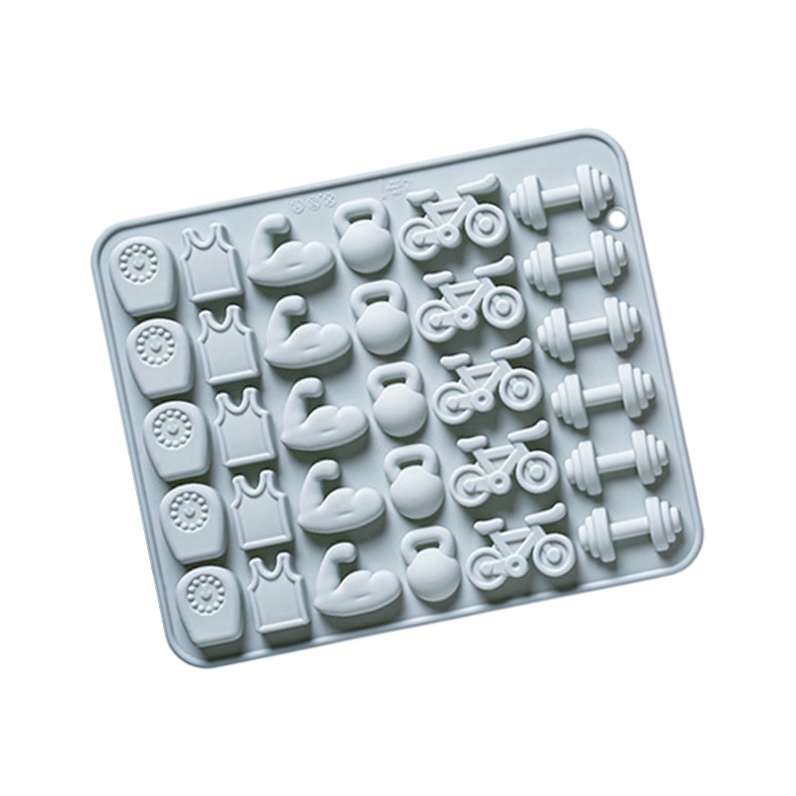 11 Cavities Gym Equipment Silicone Chocolate Molds Ice Maker Silicone ...