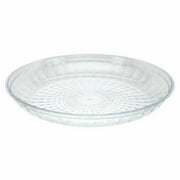 11'' Clear Crystal Cut Plastic Tray - Events and Casual Use 1 Piece