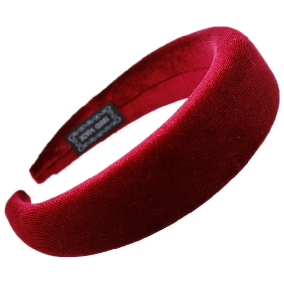 11 Colors Women Padded Wide Sponge Headband Glitter Velvet Sweet Candy Color Hai