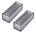 thumbnail image 1 of 11-Compartment Sock Organizer for Drawer, Foldable Mesh Sock Storage Box, Closet Underwear Organizer Bin, Space Saving Drawer Divider for Socks, Underwear, Ties & Baby Clothes, 1 of 5