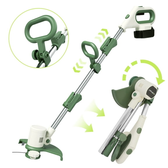 11" Cordless String Trimmer With 21V Battery and Charger, Electric Grass Trimmer Battery Powered Eater String, Edger Lawn With 10pcs Line