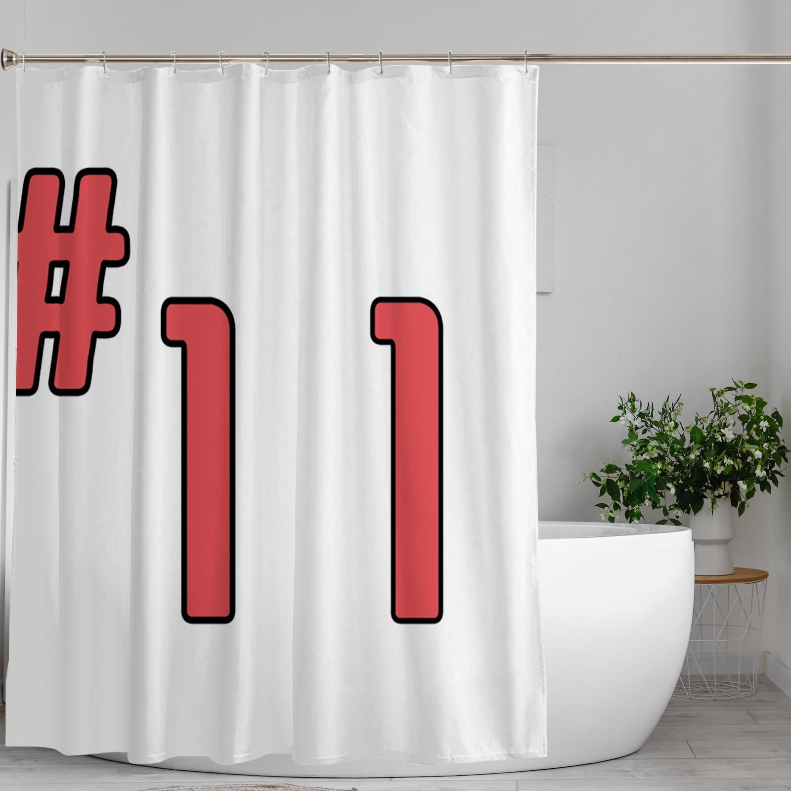 11 Design,Shower Curtain for Bathroom,Team Number 11,3D Printing