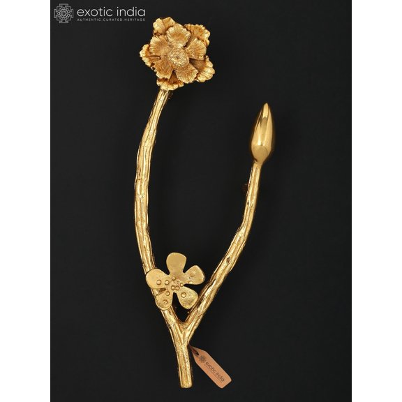 11" Designer Door Handle in Brass