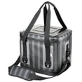 thumbnail image 1 of 11" Easy Tote Soft Cooler Gray Striped, 1 of 5
