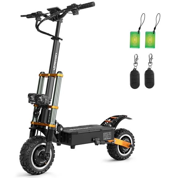 11" Electric Scooter for Adults with Seat, High Power 6000W Dual Motor,Max Speed 50MPH & Up to 56Miles,60V/30Ah Large Capacity Battery(USA Werahouse)