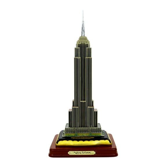 11" Empire State Building w/ Wood Base