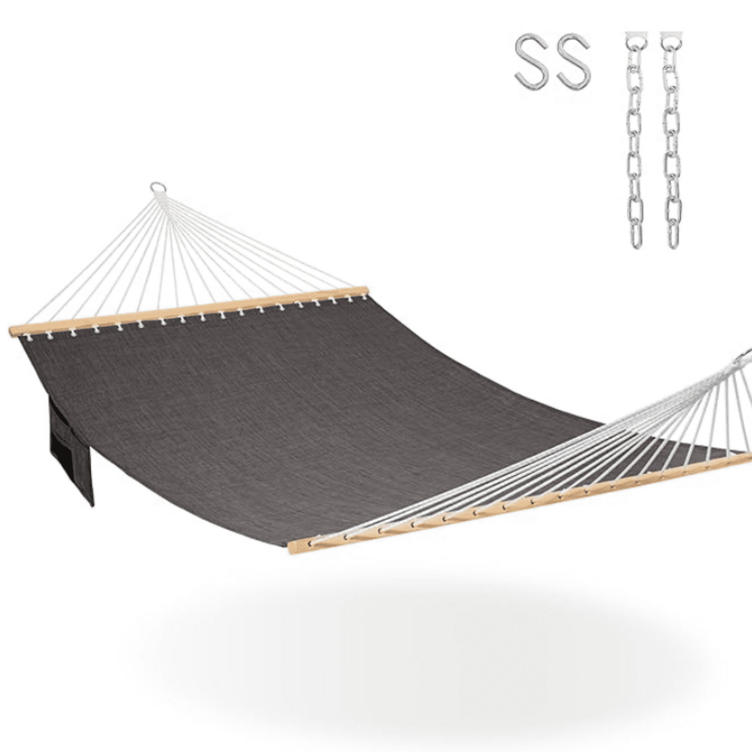 11 FT Double Outside Hammock Quick Dry Olefin Fabric Hammock with