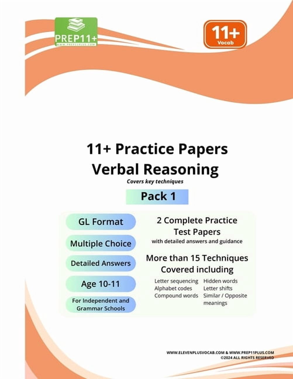 11+ Gl Practice Papers 11+ GL Practice Papers - Verbal Reasoning (VR) - Pack 1: Printed Edition, (Paperback)