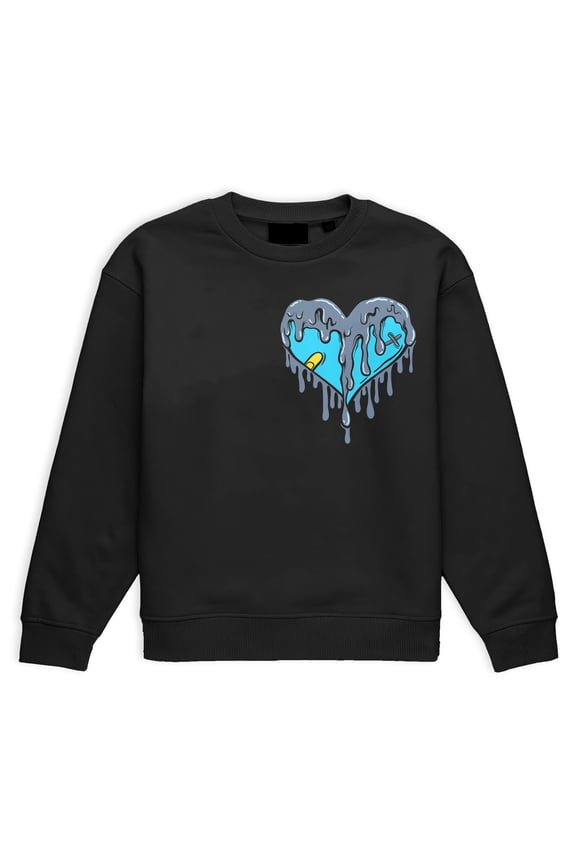 11 Gamma Blue 11s Sweatshirt, Dripping Heart, Shirts Match Sneakers